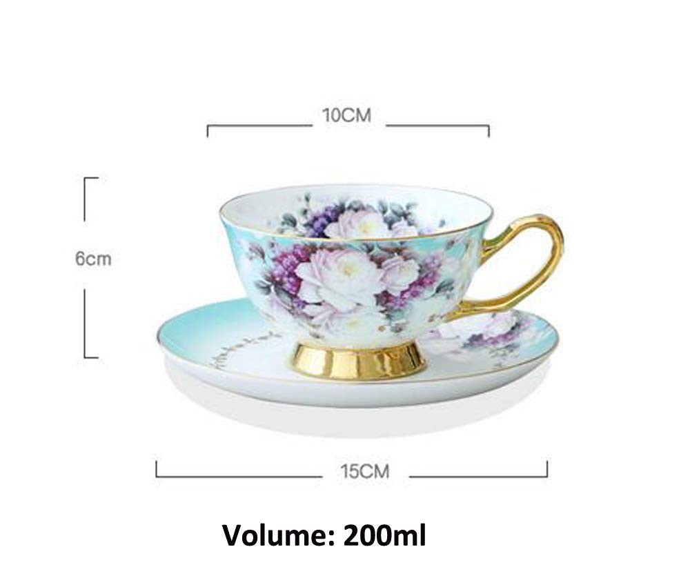 Ybk Tech Lot De 4 Tasses Espresso & Soucoupes Porcelaine Fine 90 Ml – 4 Couleurs Pastel Assorties, Thé Café Élégant, Cadeau Mignon