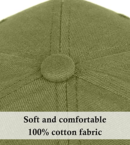 Kiraat 3 Pack American Flag Baseball Cap Unisex,Low Profile Usa Plain Dad Hat For Men＆Women (Black＆Grey＆Green) #TOP6