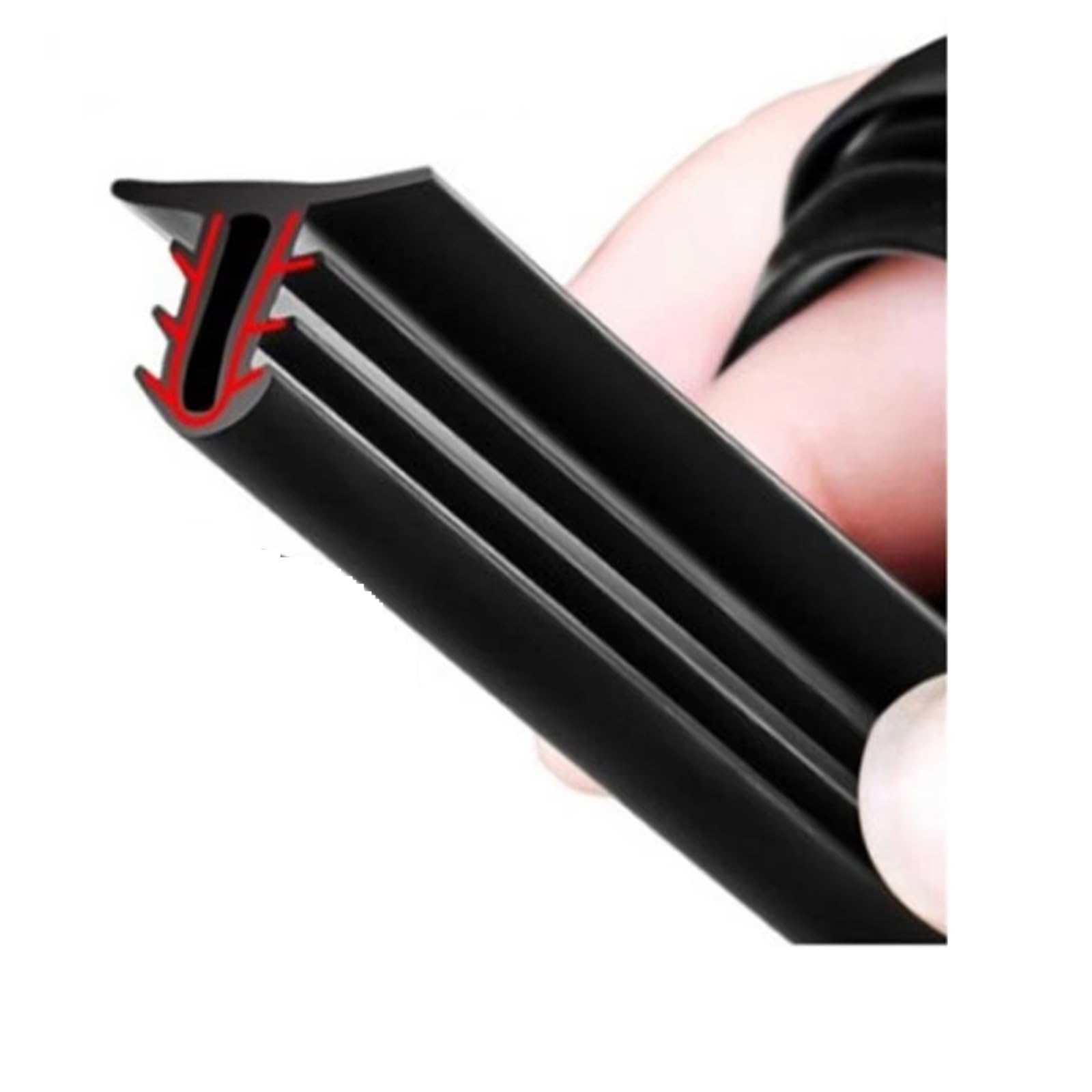 Vamhhx One Color Car Rubber Sealing Strips For Car Stickers Accessories 2Piece Auto Dashboard Sealing Strip Sound Insulation Rubber Weatherstrip Universal Car Door Rubber Seal(2Piece Length 200Cm)