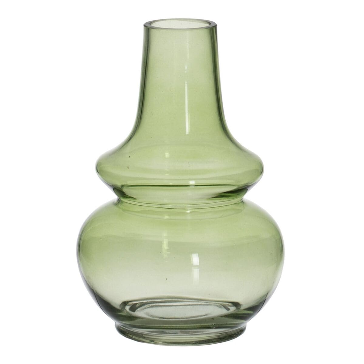 BigBuy Home Green Glass Vase 13 x 13 x 19 cm
