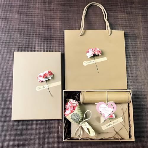 Etiquetas de presente de Dia das Mães, etiquetas de Feliz Dia das Mães, 50 peças de etiquetas em for