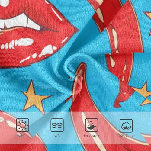 Wusikd Lips Chili Peppers Boys' Underwear Cotton Stars Boys Briefs Soft Toddler Underwear 2T3