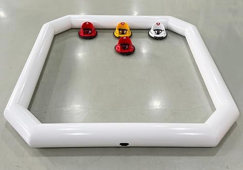 INFLATABLEGAGA 20 x 20 pies, pista inflable de carreras para autos de parachoques, pista de carreras para automóviles parachoques, pista de autos