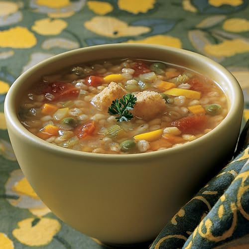 Image of Amy's Soup, Vegan Vegetable Barley Soup, Low Fat, Made With Organic Tomatoes, Carrots and Celery, Canned Soup, 14.1 Oz