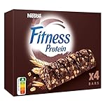 FITNESS Barritas Cacao 4x20g: Barritas Nestlé Fitness 0% azúcares añadidos y rico en proteína. Fitness Proteína, tu barrita de cereales Nestlé con avena, trigo y quinoa integrales, cuidadosamente seleccionados Barrita de cereales integrales, como ingrediente n°1. Barritas de prot...