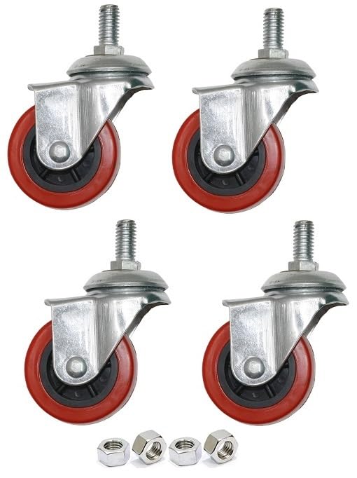 NEO STAR Neostar Heavy Duty 360 - Degree Rotatable Wheels For Chair, Trolley, Furniture Etc. (Multipurpose Use/Load Capacity - 150 Kg / (Set Of 4))