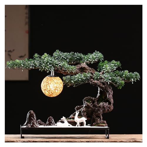 Pin Bonsaï Artificiel ZXQUEGF Style Chinois - Plante Verte Déco