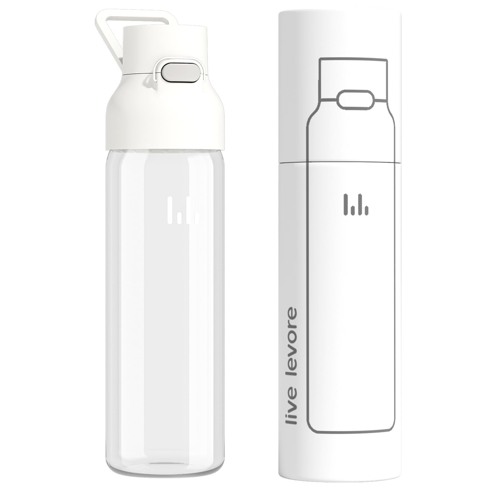 Levore Tritan 26 oz Clear Water Bottle