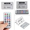 MP3 Decoder, DC 12V Bluetooth MP3 Decoder Board Audio Module USB SD TF FM Radio Lossless WMA/WAV(12V Bluetooth Black Edition)