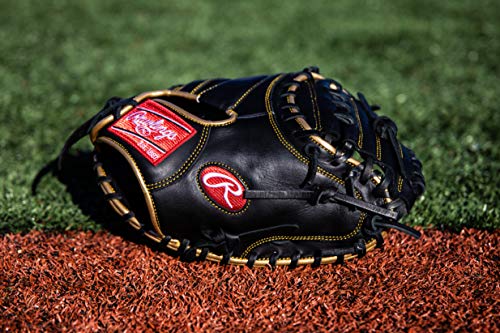 Rawlings R9CM325BG-3/0 R9 Baseball Catcher'S Mitt | 32.5 Inch |1-Piece Solid Web | Right Hand Throw thumb #4