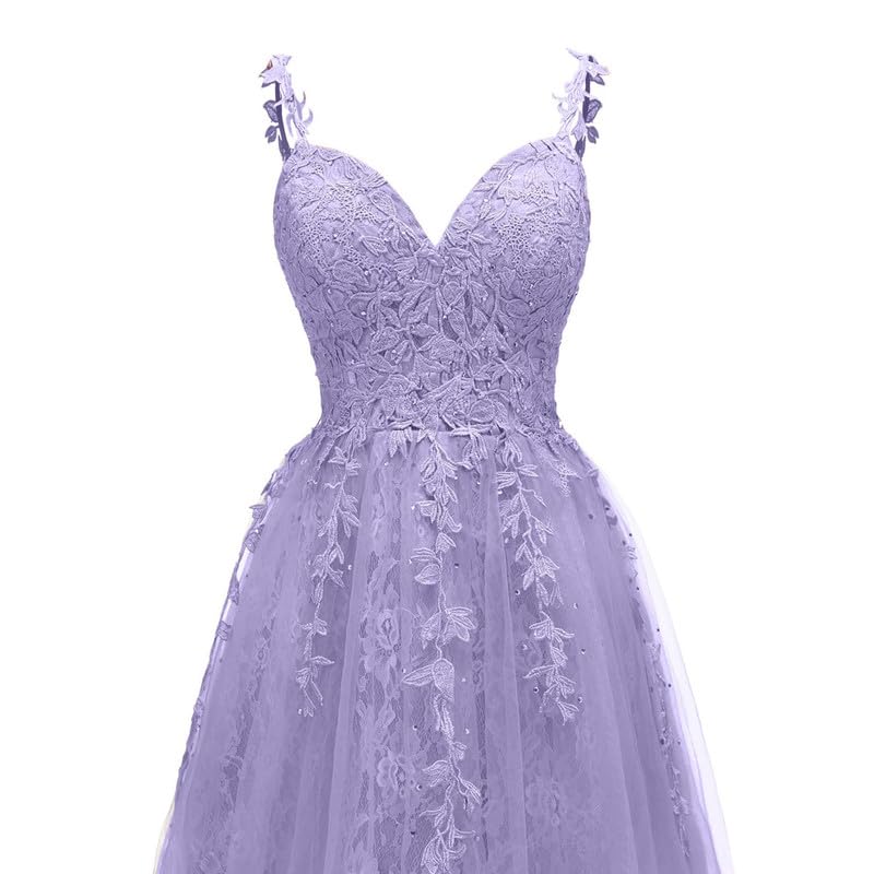 Lace Applique Short Homecoming Dresses Spaghetti Straps Tulle Prom Dress Lace Cocktail Gowns4