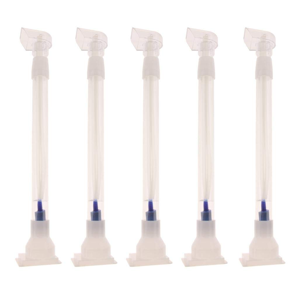 5pcs Aquarium Under Gravel Filter System with Hose Pipes for Freshwater and Saltwater Fish Tanks
