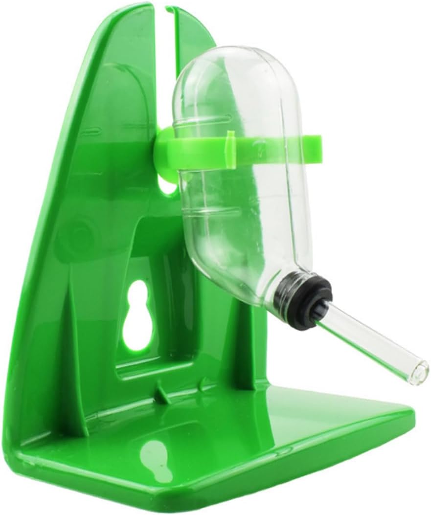 YARNOW 4sets Hanging Pet Water Bottle Dispenser for Hamsters Small Animals Easy Install Bracket Eco-Friendly for Cage Random Color