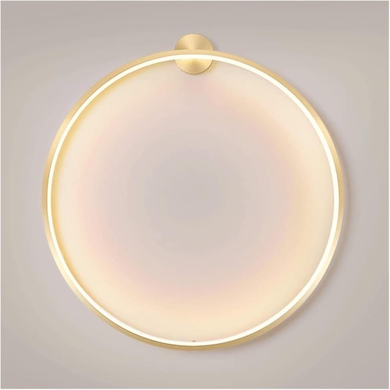 Gold Ring Wall Light Simple Bedroom LED Wall Sconce Background Acrylic Shade Decorative Lighting Atmosphere Light