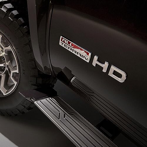 Image of Set 3 Pcs All Terrain Door Tailgate Letter Nameplate Emblem 3D Badge Replacement for All Terrain (Silver Black)