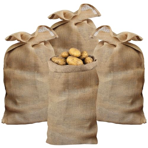 Mkitnvy 4 Stück Jutesäcke, Kartoffelsack, Stoff-Beutel, 100 X 60cm, Jute-Beutel, Winterschutz für Topf- & Kübelpflanzen, Pflanzen-Überwinterung Gartensack, Strapazierfähig, Raschelsäcke, Jutesack Mkitnvy 4 Stück Jutesäcke, Kartoffelsack, Stoff-Beutel, 100 X 60cm, Jute-Beutel, Winterschutz für Topf- & Kübelpflanzen, Pflanzen-Überwinterung Gartensack, Strapazierfähig, Raschelsäcke, Jutesack