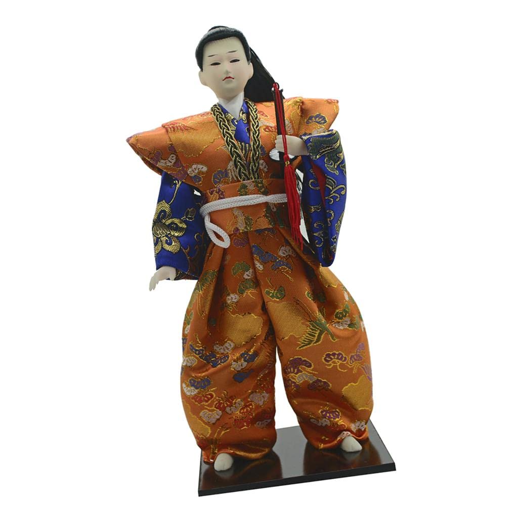 Muñeca Japonesa Kimono Muñeca Geisha Figura Decorativa Adorno de Mesa Artesanía Detallada Espuma Y Adecuada para Coleccionistas, B