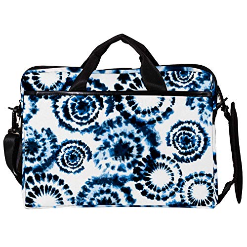 Sacoche ordinateur 14-15.4" motif encre japonaise et bandoulière protectrice