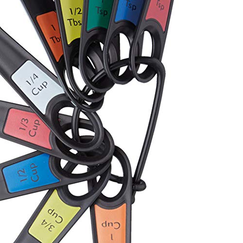 Kitchencraft Maatbekers En Lepels, Kunststof, KCMEASURE10PC, 10-Delig, Zwart - Image 4