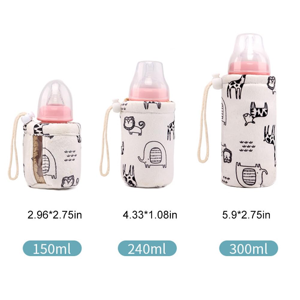 Asudaro Baby Flaschen Wärmertasche - Isoliertasche Für 150 Ml/240 Ml/300 Ml Flaschen - Tragbare Isolierte Tasche Mit Kordelzug Für Zuhause, Reisen, Outdoor