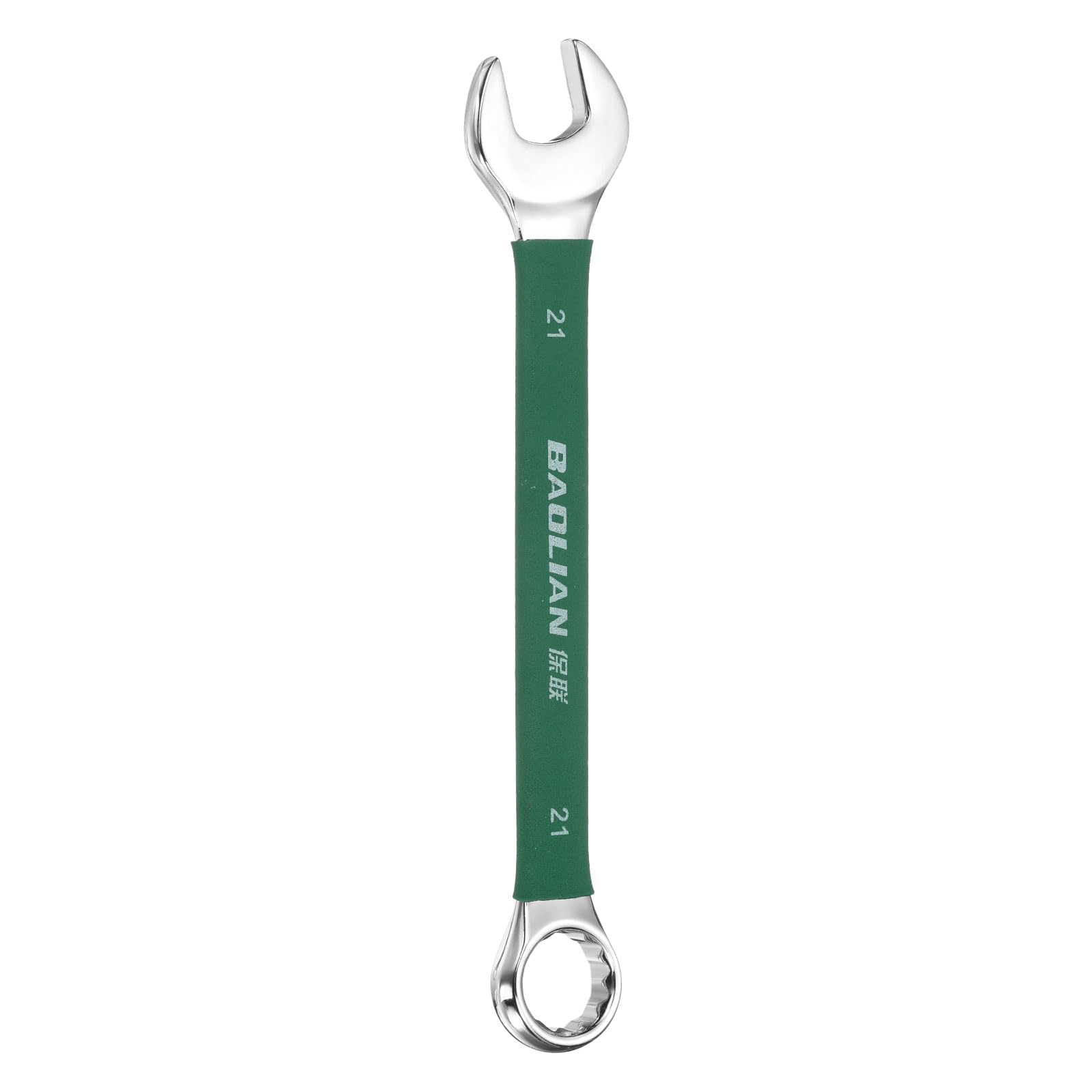 sourcing map 21mm Metric Combination Wrench 10 Degree Offset 12 Point Cr-V Steel Single Open End Spanner Wrenches for Automotive Repair Furniture Assembly