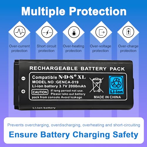 Image of for Nintendo DSi XL Battery Replacement: UTL-003 Battery Compatible with Nintendo DS XL, DSi LL Game Console 2000mAh
