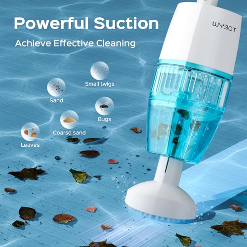 WYBOT Hyson 100 Handheld Pool Vacuum, Strong Suction, Rechargeable Cordless