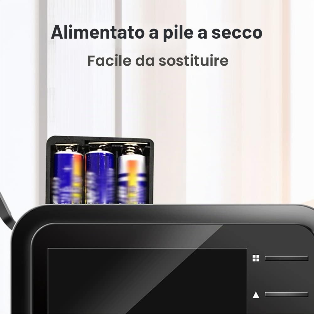 Kavolet Campanello WiFi, Campanello Video, Spioncino Digitale con Monitor Wireless, Vista dal Vivo Disponibile Visione Notturna Digitale Scatto Foto Sorveglianza Digitale Porta