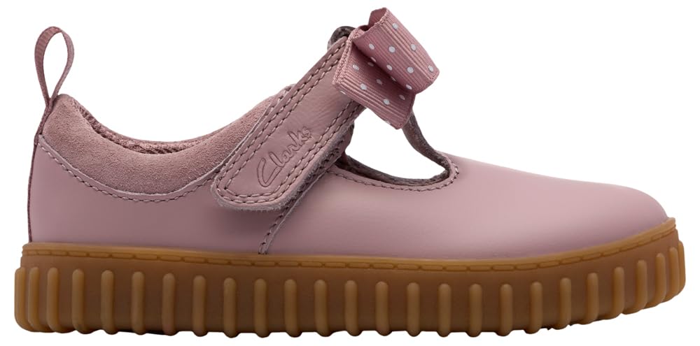 Clarks Girls Cove Bow T. -, Dusty Pink, 7 UK Child