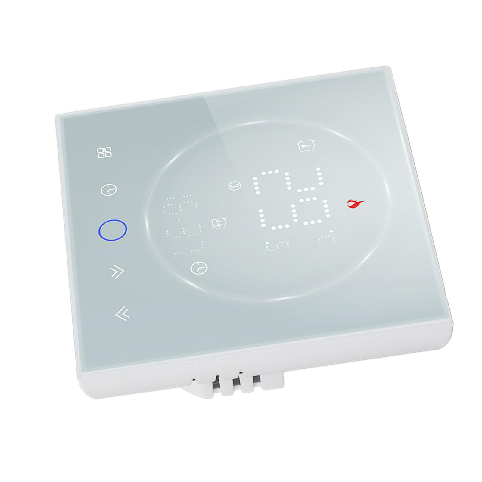 SEAFRONT Inteligentny Termostat, Programowalny Sterownik LED do Ogrzewania Elektrycznego, Bezprzewodowy Ekran Dotykowy z dokładnością ± 1 ℃, Idealny do Domu i Biura (WHITE)