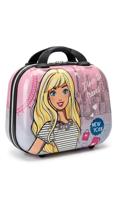 Hard Shell Vanity Case for Kids | Cute Makeup & Storage Organizer Box with Handle | Lightweight Cosmetic Carry Case for Toys & Accessories Travel-image-34