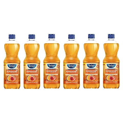 Tetley Super Squash Sunshine Orange & Peach, 6 x 850ml Bottle Cover