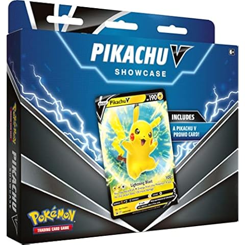 Pokemon TCG Pikachu v Showcase con 3 paquetes de refuerzo Cover