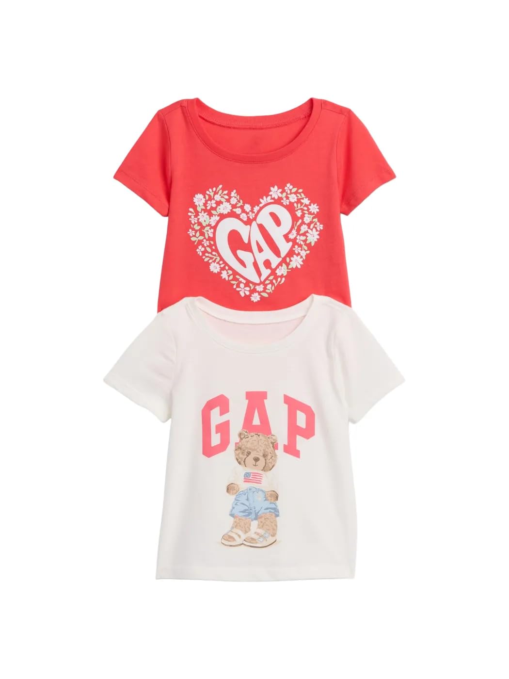 Baby Girls' Sleeve Graphic Tee 2-Pack