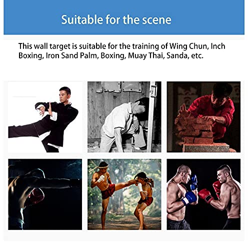 Saco de boxeo resistente de 40 x 40 cm, saco de arena vacía, bolsa de pared para artes marciales, saco de boxeo