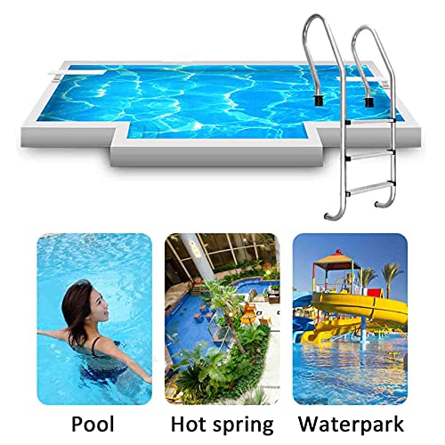 Escalera para piscina de acero inoxidable con 3 peldaños miniatura 5