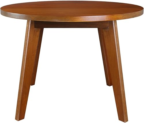 Miniatura 12 de American Trails Mesa de centro redonda 100% de madera auténtica, nogal limpiado a mano Nuez limpiada a mano,Cereza(Antique Cherry),Roble dulce