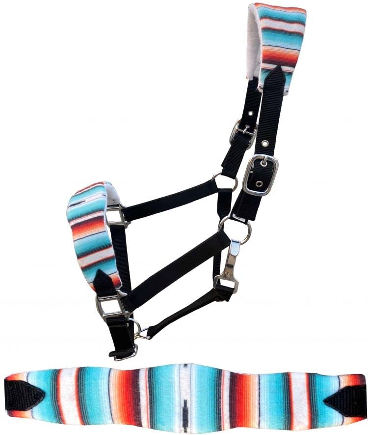 Showman Padded Bronc Halter w/Serape Southwest Print