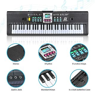 Achort Clavier de Piano Enfants, 61 Touches Multi-Function Clavier électronique de Piano avec Microphone, Portable… - Les Beatles, Paul McCartney, John Lennon, RIngo Starr, George Harrison Achort Clavier de Piano Enfants, 61 Touches Multi-Function Clavier électronique de Piano avec Microphone, Portable… – Image 5