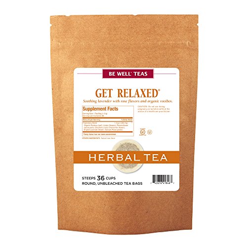The Republic of Tea Be Well Red Rooibos Tea - Get Relaxed - No. 14 Herbal Tea For Relieving Stress, 36 Tea Bag Refill
