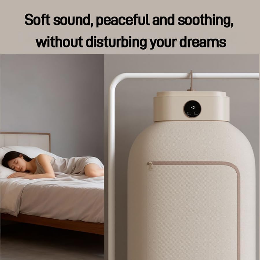 Image of Portable Electric Clothes Dryer Machine with Timer, Foldable Garment Dryer for Apartment, RV, Travel & Small Spaces, Ideal for Baby Clothes and Light Garments