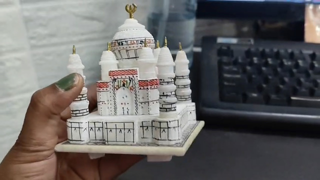 Amazon.com: craftslook Handmade White Marble Taj Mahal Replica 3