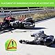 Warndreieck Motorrad Helm Überzug Motorrad Warndreieck Erste Hilfe Pannendreieck Warnhaube für Helme Helmüberzug Motorradhelm Helmbeutel für Unfallsicherung Unfallstelle Gefahrenstellen Kennzeichnung