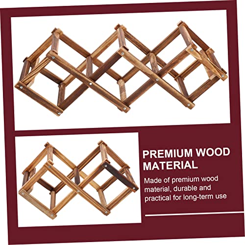 Soporte para botellas de vino madera 2 pcs miniatura 6