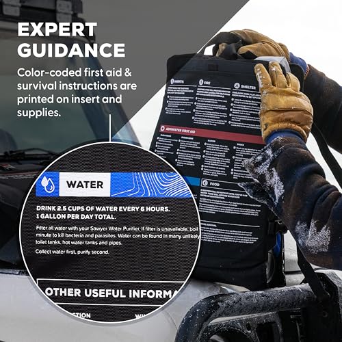 Uncharted Supply Co. The SEVENTY2® Pro 2-Person Survival System – 72 Hour Emergency Preparedness Kit with 60+ Tools for Home, Car, Camping, and Disaster Readiness – Durable Waterproof Go Bag - Image 6