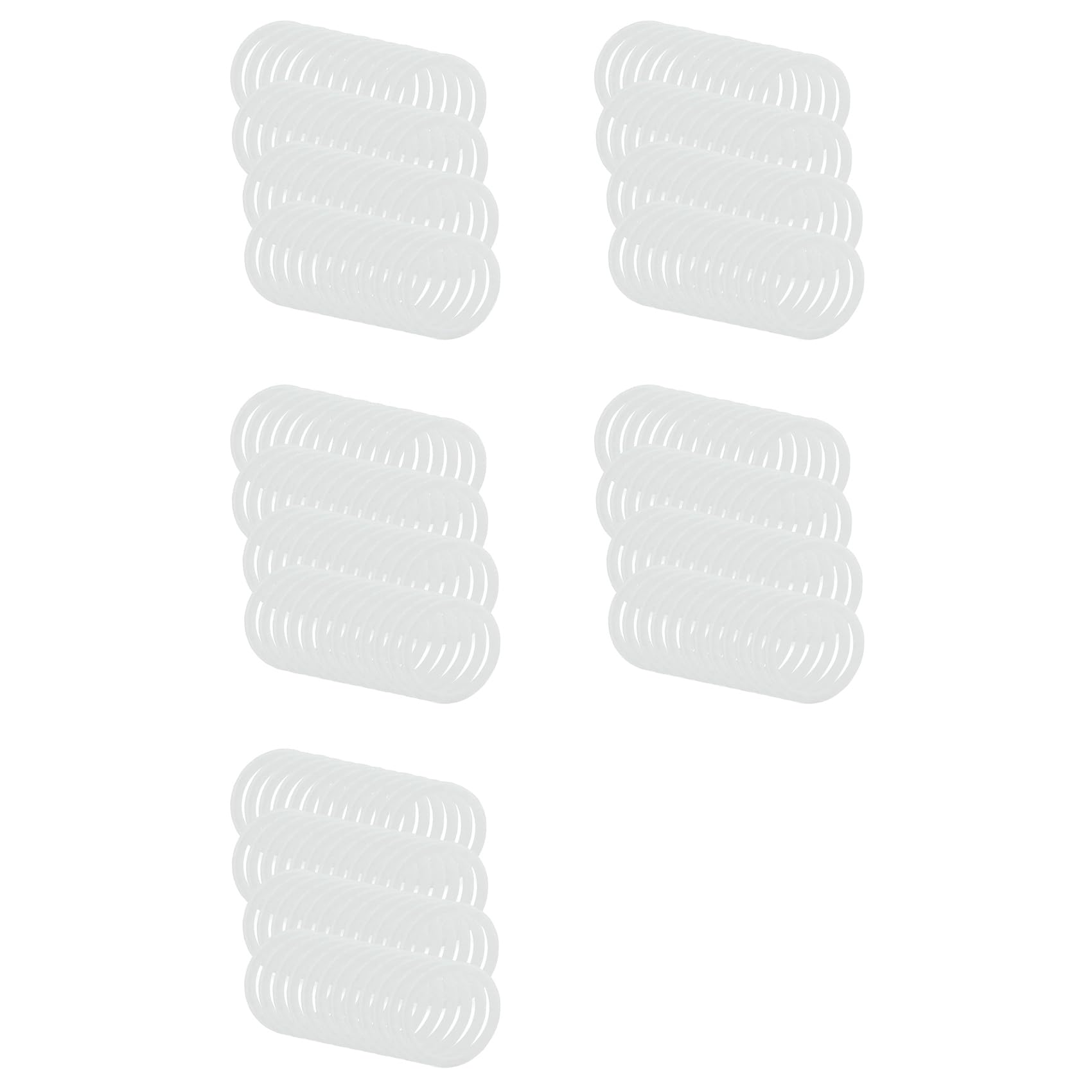 Hndhbfgrt Reusable LeakProof Silicone Seal Rings for Plastic Jar Lids (Wide Mouth, 240-Pack)