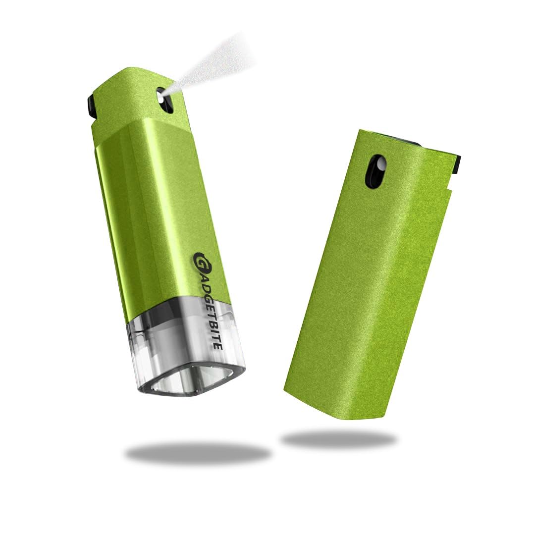 GadgetBite 3 in 1 Multifunctional Cleaner for Screens - Fingerprint-proof Shell, Portable, and Reusable with Integrated Spray (Green) (B0CNPY936D) Amazon Price History, Amazon Price Tracker