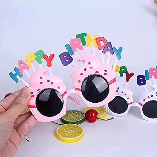 2 Packs Happy Birthday Sunglasses,Birthday Photo Props Funny Novelty Glasses, Birthday Party for Kids and Adults4