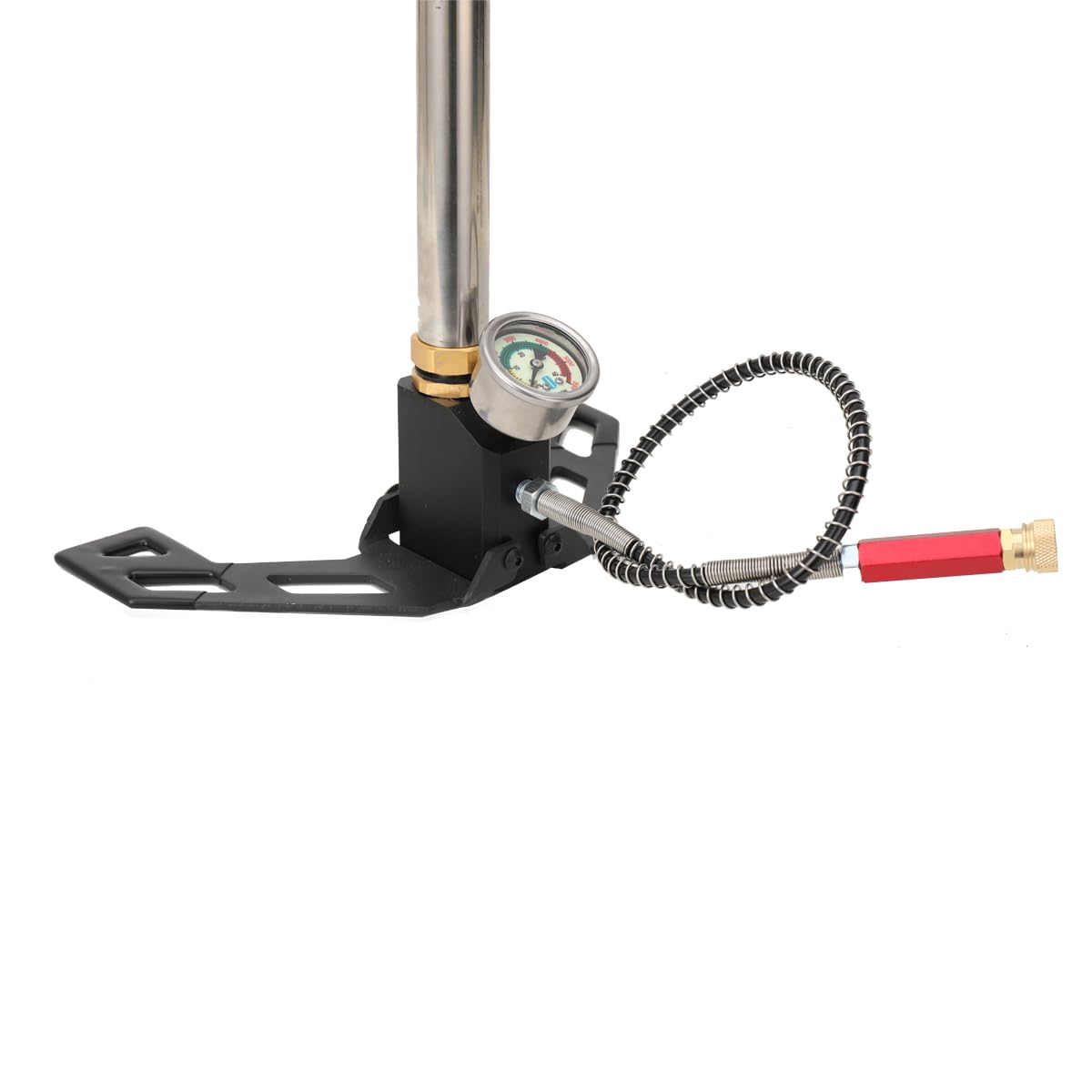 Pompa Manuale per PCP, 3 Stadi Pompa a Mano Pompa ad Aria Compressa 4500PSI ad Alta Pressione, Fucile ad Aria con Manometro, Acciaio Inox per Pistole ad Aria Compressa, Bombola Subacquea‌