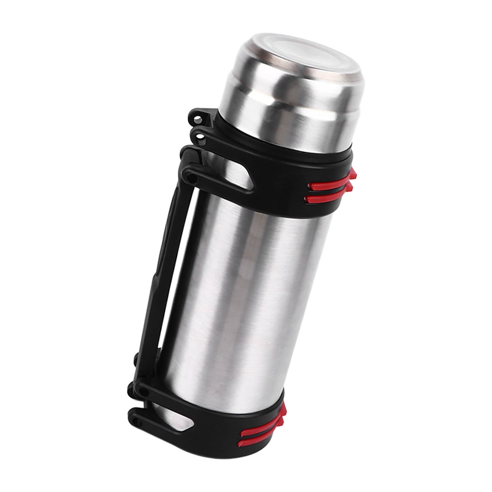 Bottiglia d'acqua termica 2L in acciaio inox con 2 coperchi tipo di pressione a prova di perdite Borraccia portatile a prova di perdite per escursionismo tazza isolata sottovuoto bottiglia d'acqua